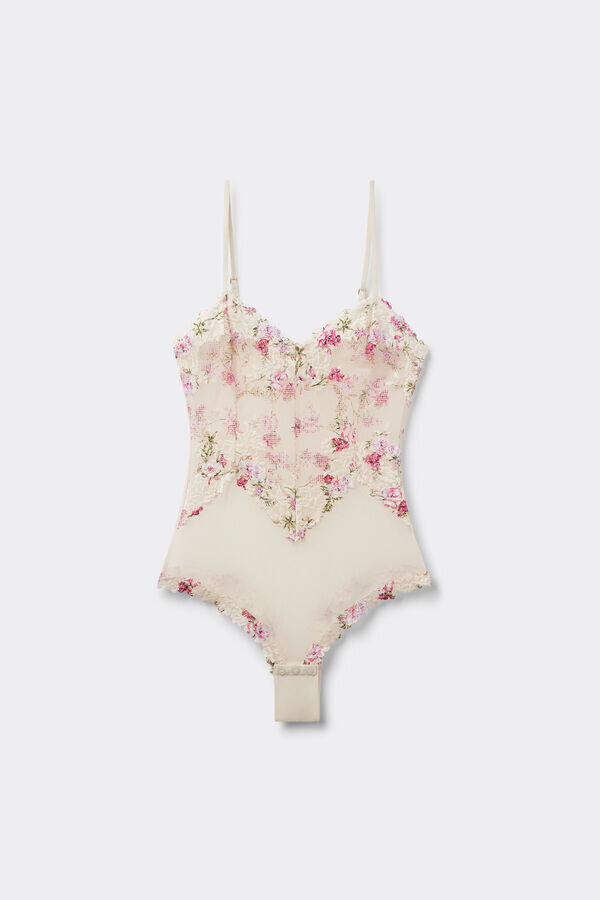 Body s potiskem Pretty Flowers z tylu a Lace Bodysuit Body s potiskem Pretty Flowers z tylu a Lace Bodysuit