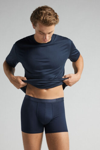 Boxerky z mercerované bavlny s logem