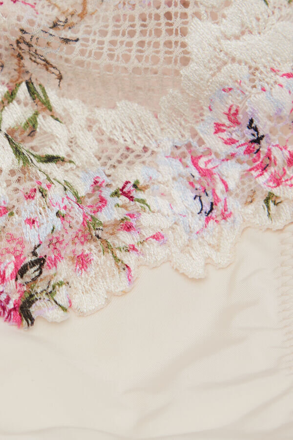 Brazilian Hipster with Pretty Flowers Print Brazilian Hipster with Pretty Flowers Print