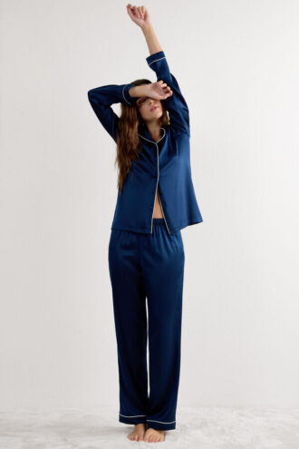 Dlouhé hedvábné kalhoty