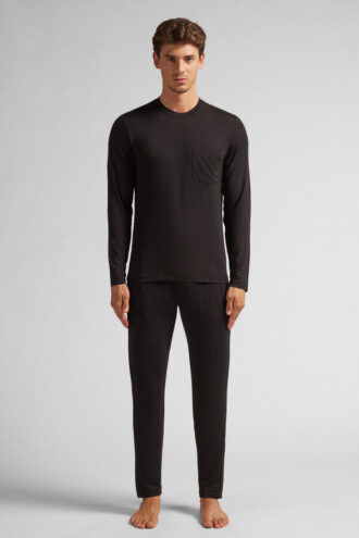 Dlouhé pyžamo z mikromodalu