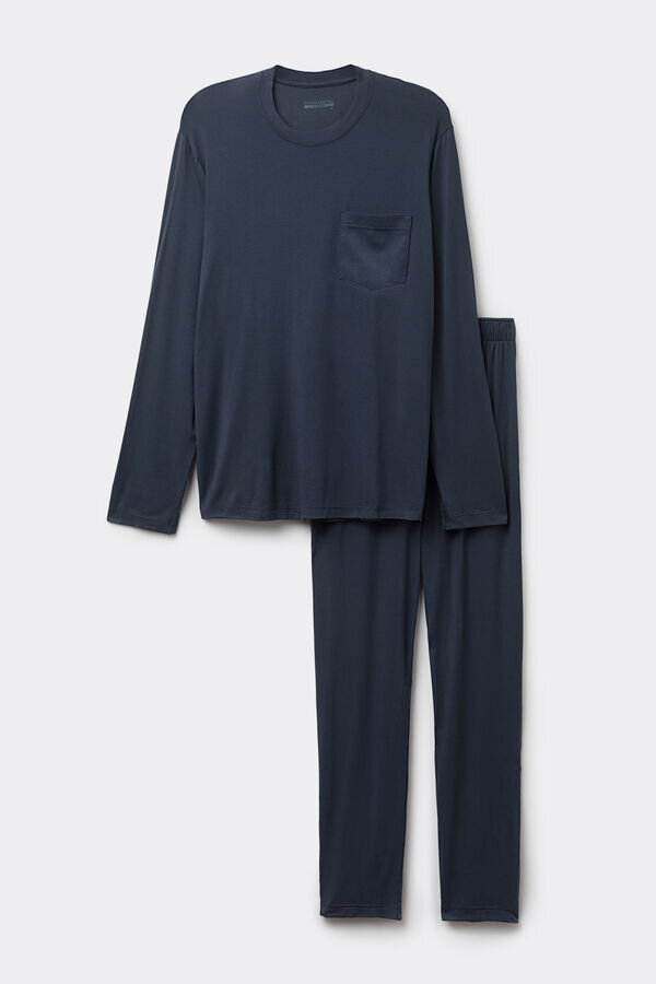 Dlouhé pyžamo z mikromodalu Dlouhé pyžamo z mikromodalu