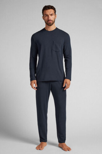 Dlouhé pyžamo z měkkého modalu