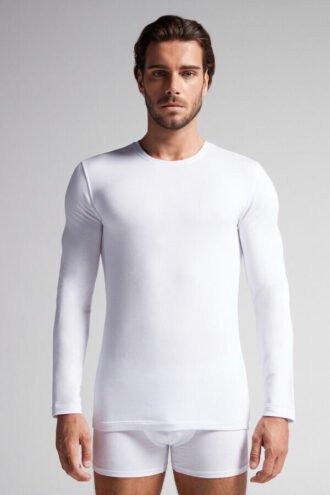 Dlouhý rukáv Modal-Cashmere Top