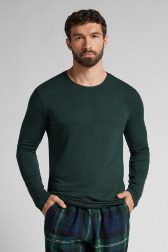 Dlouhý rukáv Modal-Cashmere Top