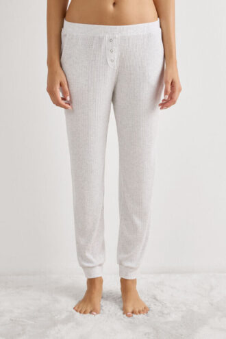 Elegantní pohodlné dlouhé kalhoty z modalu