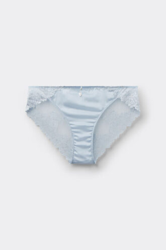 Hedvábné kalhotky s květinovým vzorem