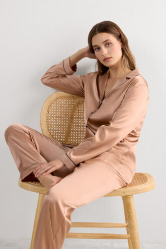 Hedvábné kalhoty dlouhé