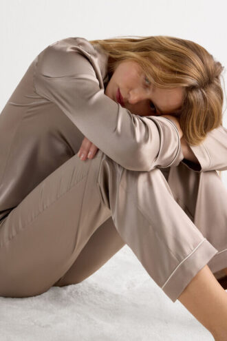 Hedvábné kalhoty dlouhé