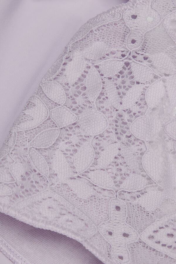 Hladké Brazilian kalhotky z mikrovlákna a krajky Hladké Brazilian kalhotky z mikrovlákna a krajky