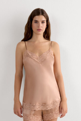 Hornní díl z krajky a hedvábí