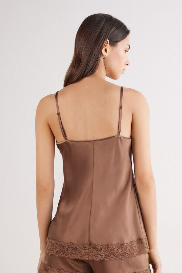 Hornní díl z krajky a hedvábí Hornní díl z krajky a hedvábí