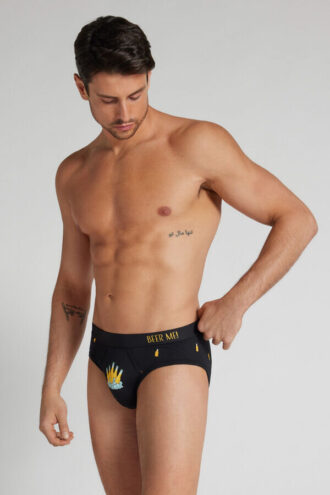 Kalhotky z vysoce kvalitní bavlny s potiskem pivních lahví