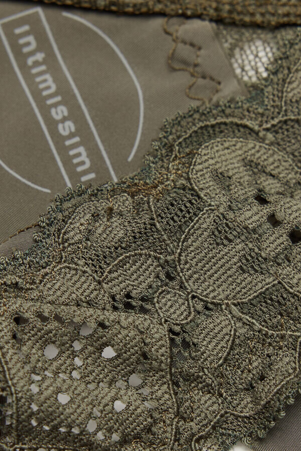 Krajka a mikrovlákno Brazilian kalhotky ve stylu 80. let Krajka a mikrovlákno Brazilian kalhotky ve stylu 80. let