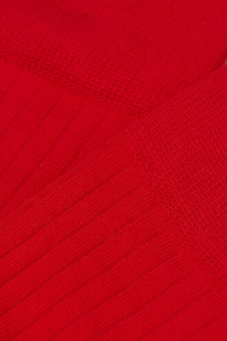 Krátké ponožky z měkké bavlny s žebrováním