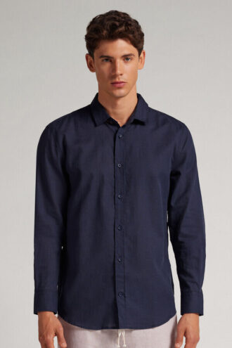 Lněná a bavlněná košile