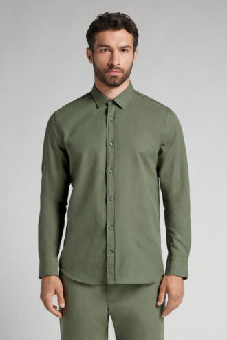 Lněná a bavlněná košile