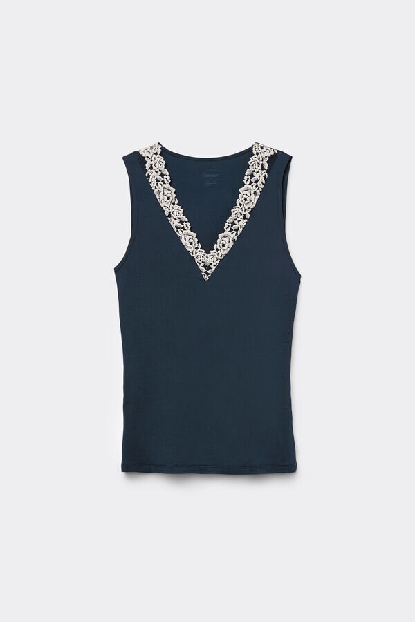 Modální a krajkové tílko Pretty Flowers Modální a krajkové tílko Pretty Flowers