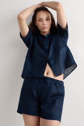 Šortky z čistého lnu