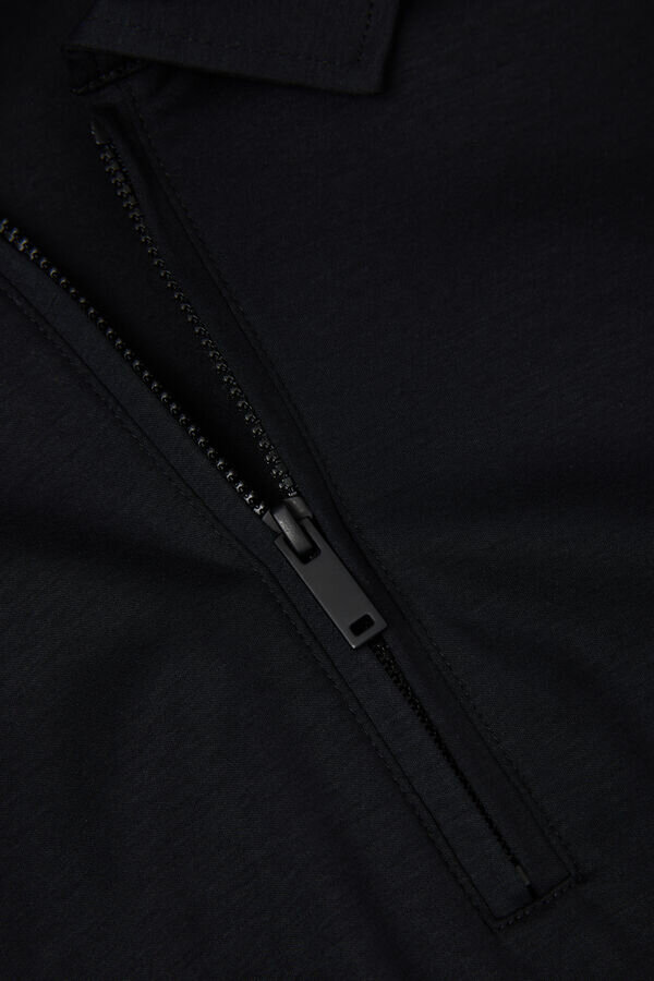 Polo tričko s krátkým rukávem a zipem z prémiové mercerované bavlny Polo tričko s krátkým rukávem a zipem z prémiové mercerované bavlny