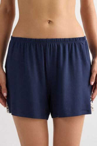 Pretty Flowers modální šortky