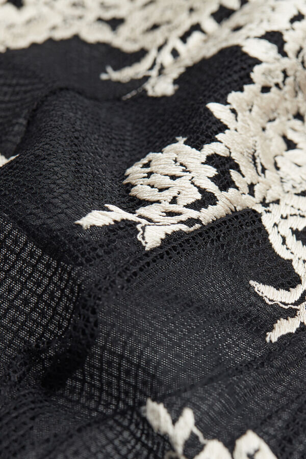 Pretty Flowers tylové a krajkové Lace Bodysuit Pretty Flowers tylové a krajkové Lace Bodysuit