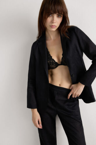 Sako z čistého lnu