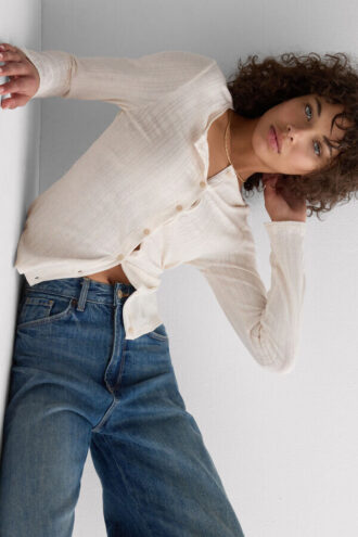 Sladký pointelle kardigan