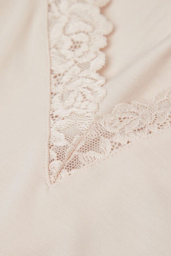 Tílko Pretty Flowers z modalu a krajky Tílko Pretty Flowers z modalu a krajky