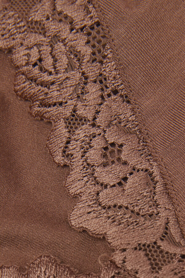 Tílko Pretty Flowers z modalu a krajky Tílko Pretty Flowers z modalu a krajky