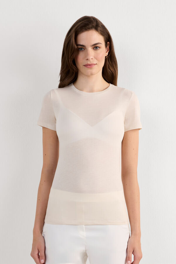 Tričko s krátkým rukávem z ultra čerstvé bavlny Tričko s krátkým rukávem z ultra čerstvé bavlny