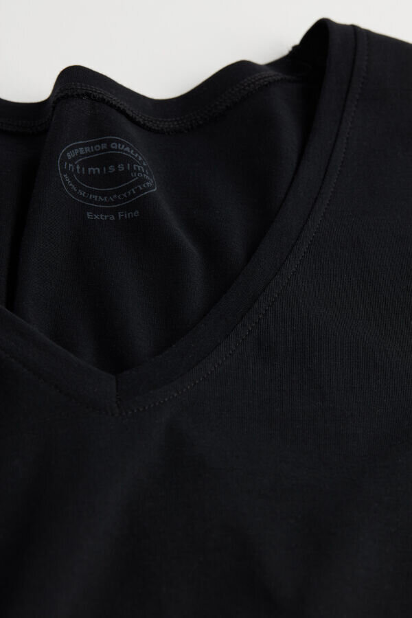 Tričko s výstřihem do V z extra jemné bavlny Superior Tričko s výstřihem do V z extra jemné bavlny Superior