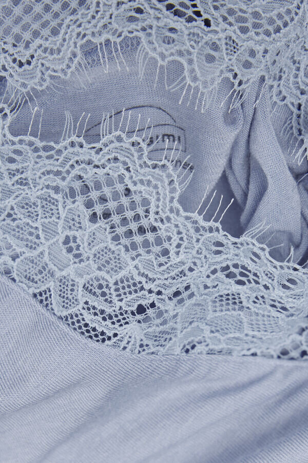 Ultralehká kašmírová halenka s dlouhým rukávem a krajkou Ultralehká kašmírová halenka s dlouhým rukávem a krajkou