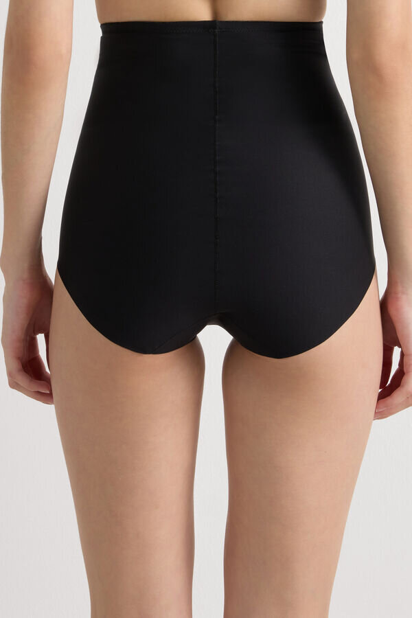 Vysoký pas tvarující hipstery z bezešvého mikrovlákna Vysoký pas tvarující hipstery z bezešvého mikrovlákna