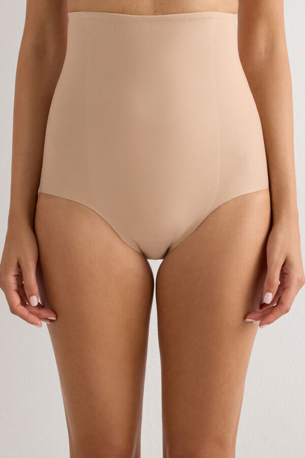 Vysoké tvarující hipsterky z bezešvého mikrovlákna Vysoké tvarující hipsterky z bezešvého mikrovlákna